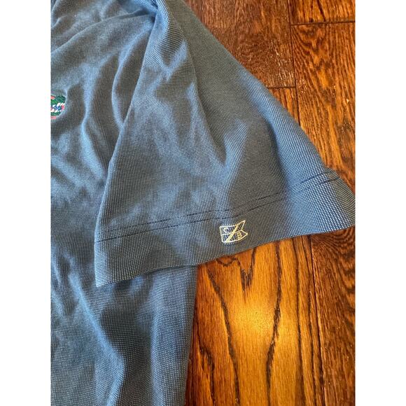 Florida Gators Cutter and Buck Mens Large Navy Polo Golf Shirt Logo DryTec NCAA - Picture 9 of 9
